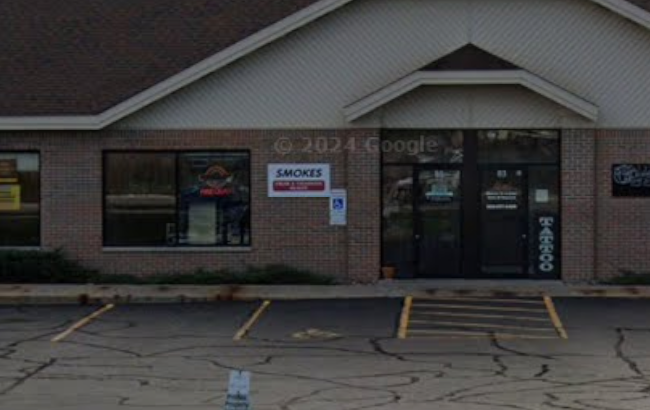 Arrive at SMOKES ON MAIN on your right