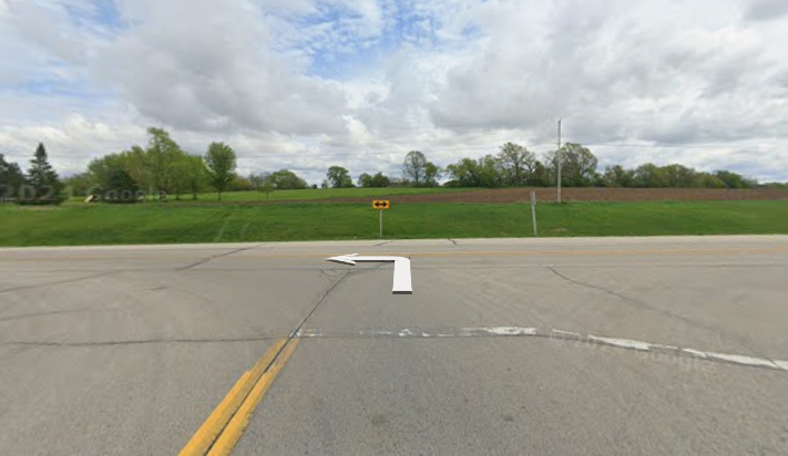 Turn left to stay on Co Rd D