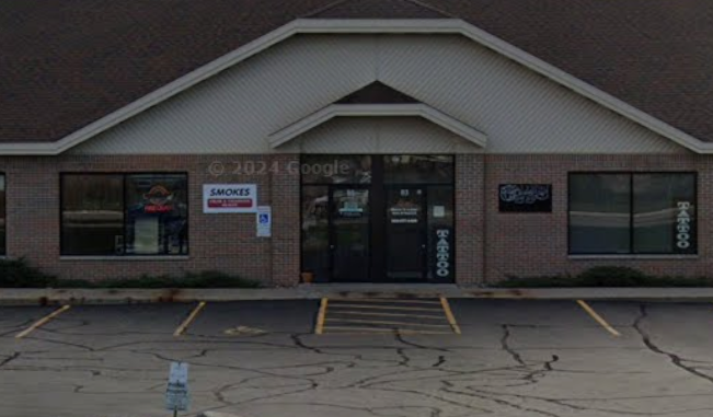 Arrive at SMOKES ON MAIN on your left